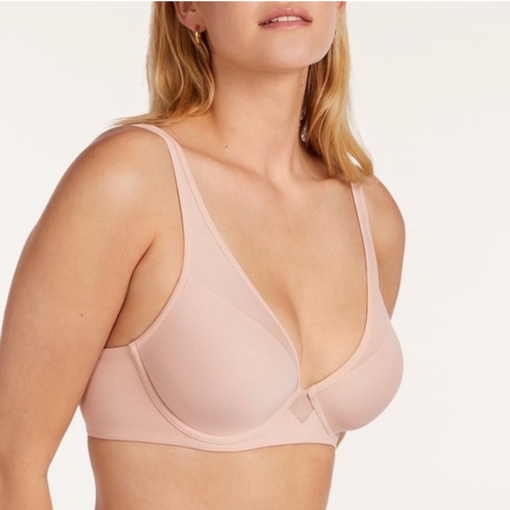 ThirdLove Pima Cotton 24/7 Plunge Bra 34E